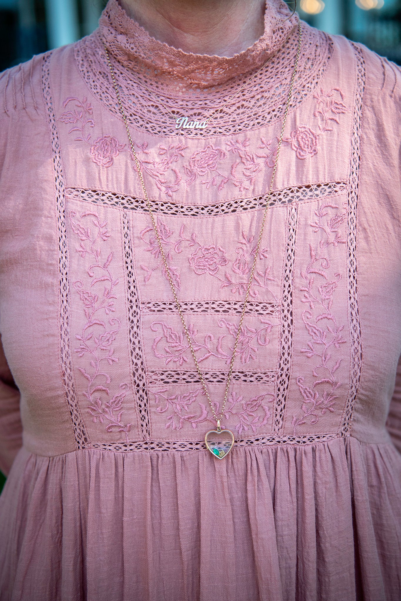 Heirloom Dress in Dusty Rose