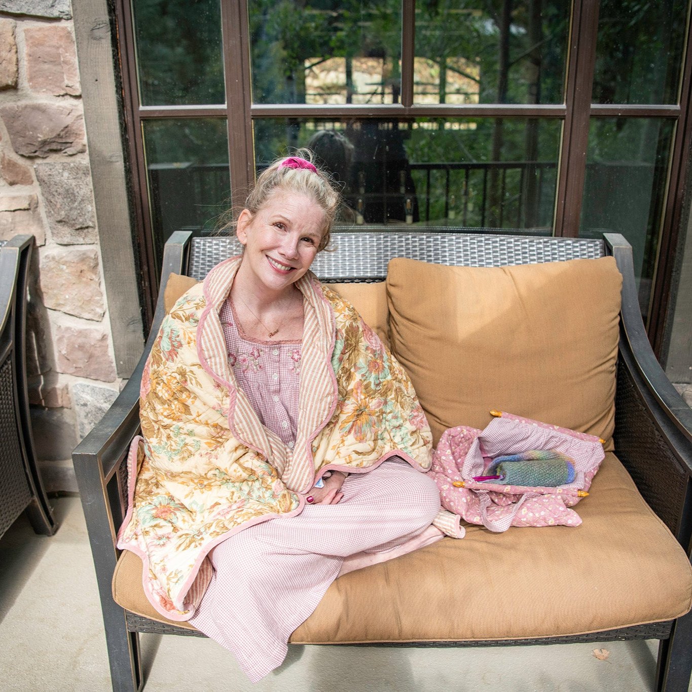 Home Day Nightie in Pink Gingham