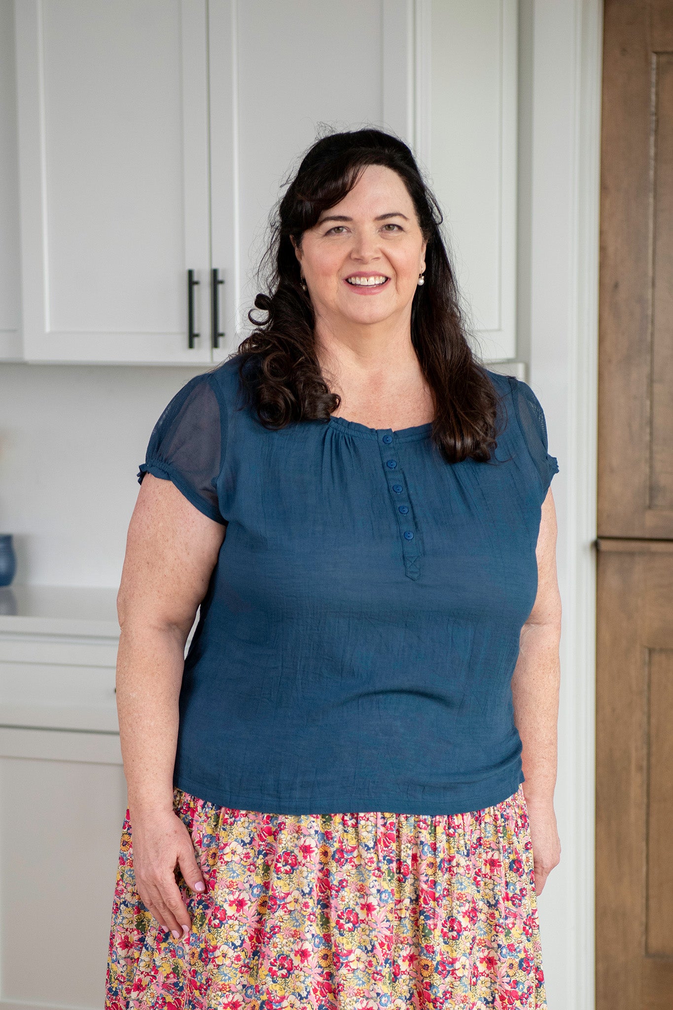 The Judy Blouse in Navy