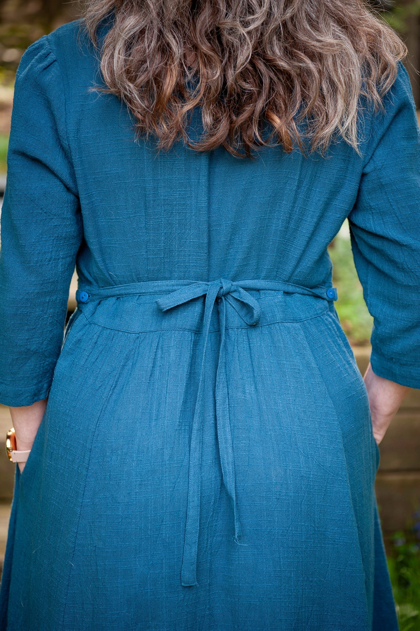 The Laura Dress in Poseidon Blue