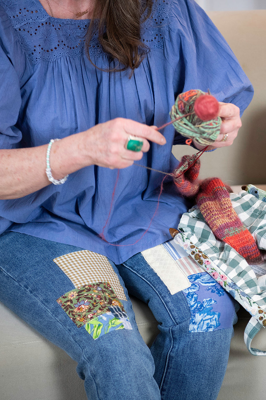 Melissa's Patchwork Dungarees