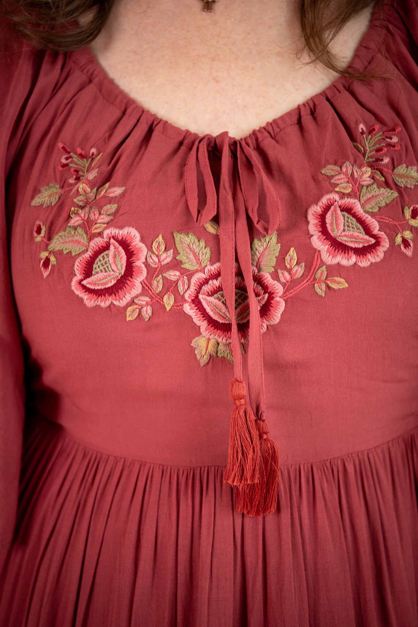 The Muse Dress in Baroque Rose