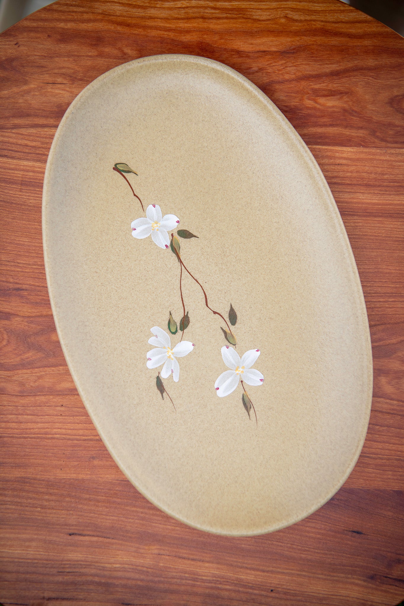 Dogwood Flower Oval Platter