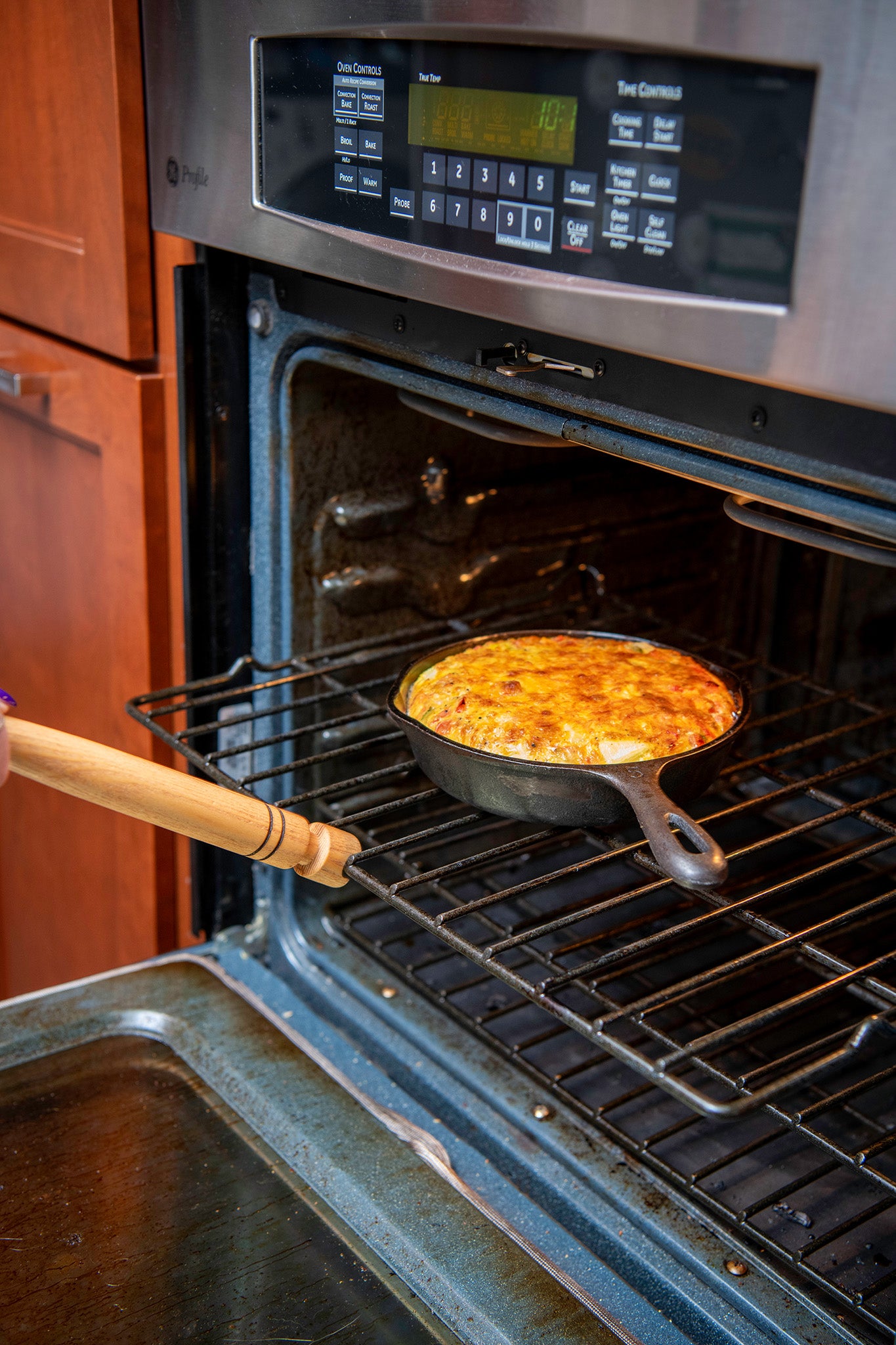 Oven Rack Push/Pull Wooden Tool