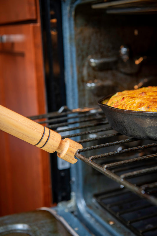 Oven Rack Push/Pull Wooden Tool