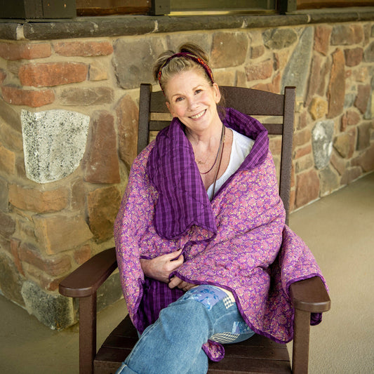 Modern Prairie x PanCAN Limited-Edition Lavender Bloom Scalloped Throw