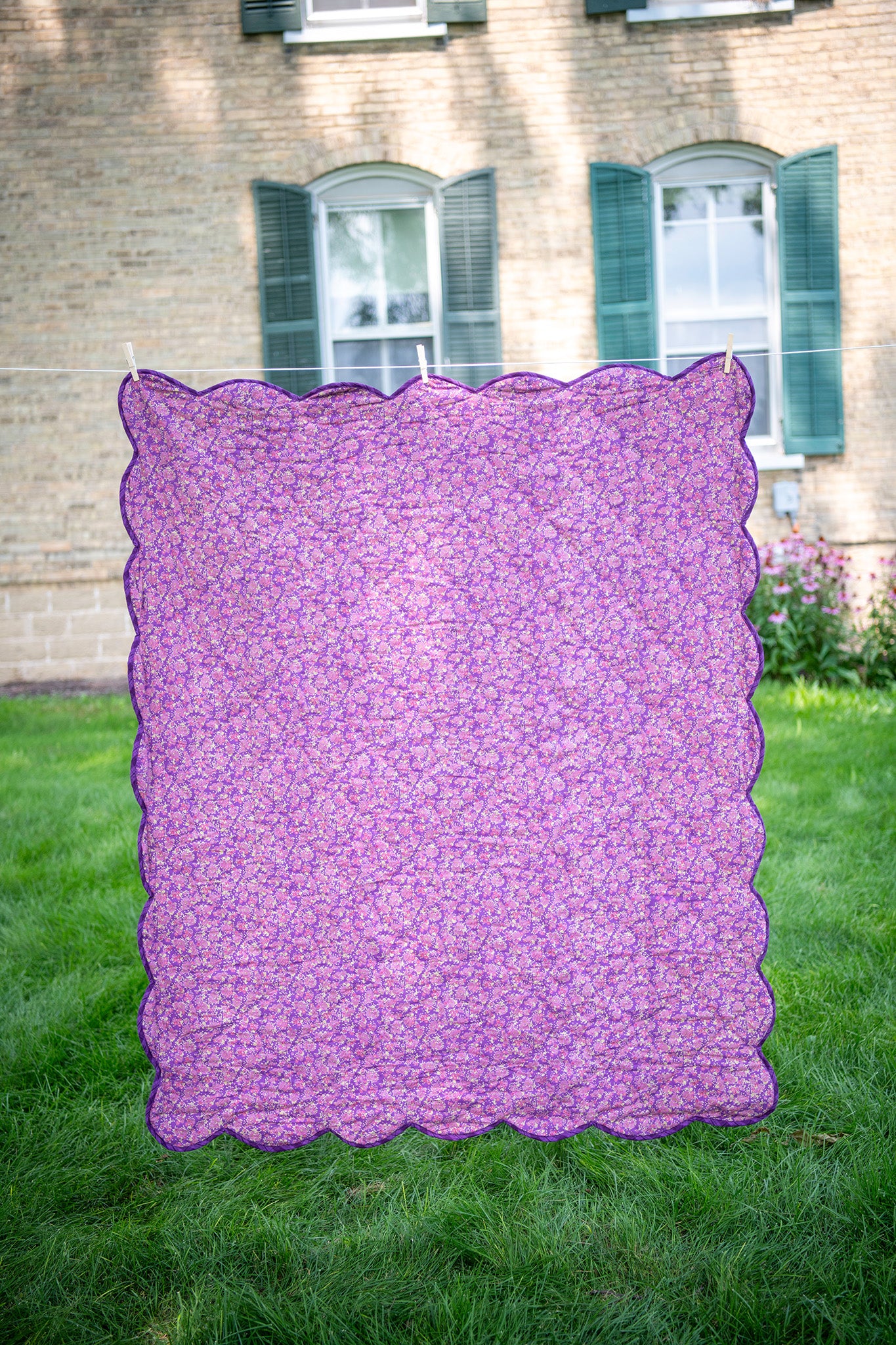 Modern Prairie x PanCAN Limited-Edition Lavender Bloom Scalloped Throw