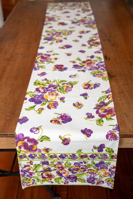 Pansies Table Runner