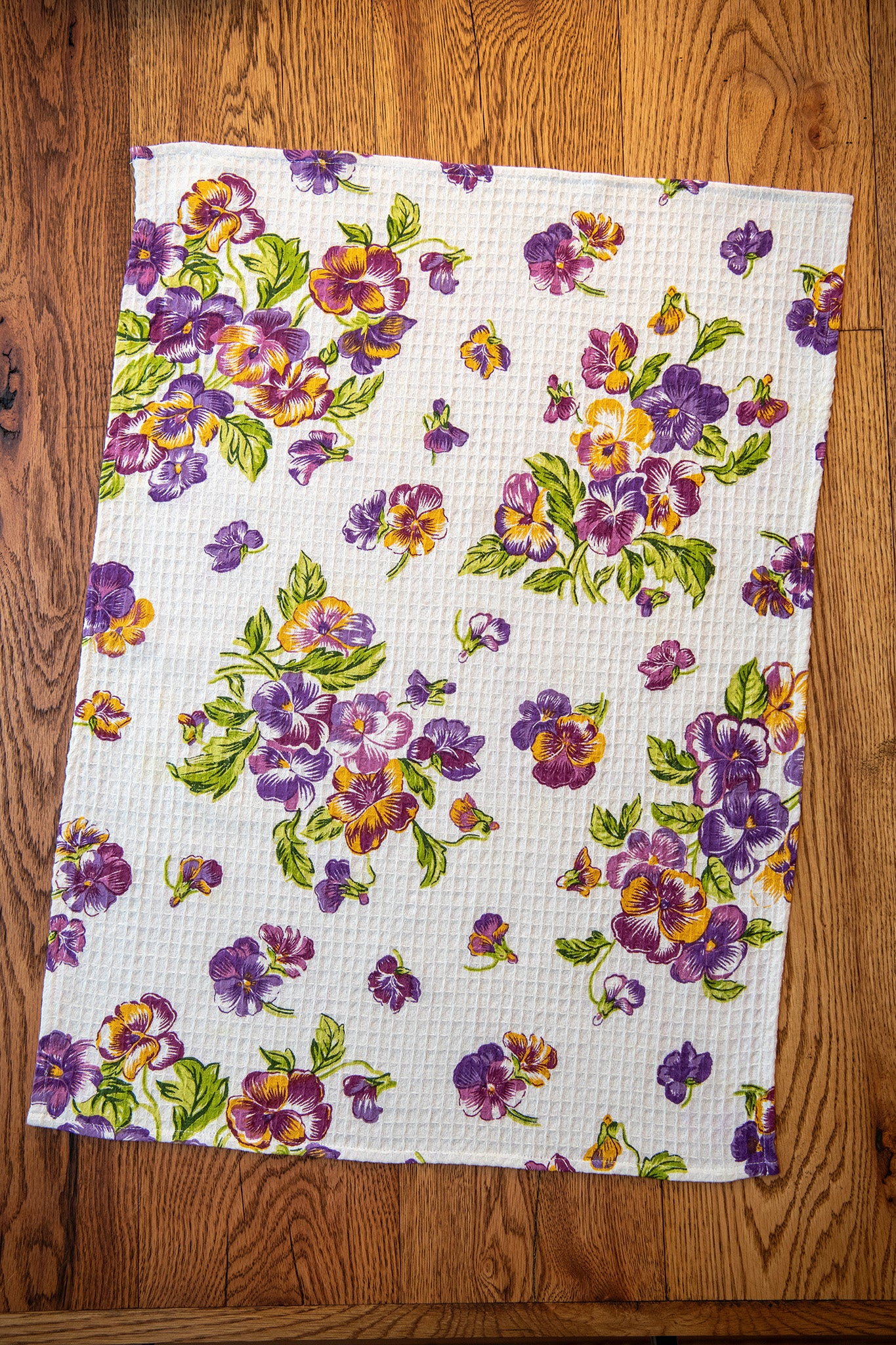 Pansies Tea Towels, Set of 2