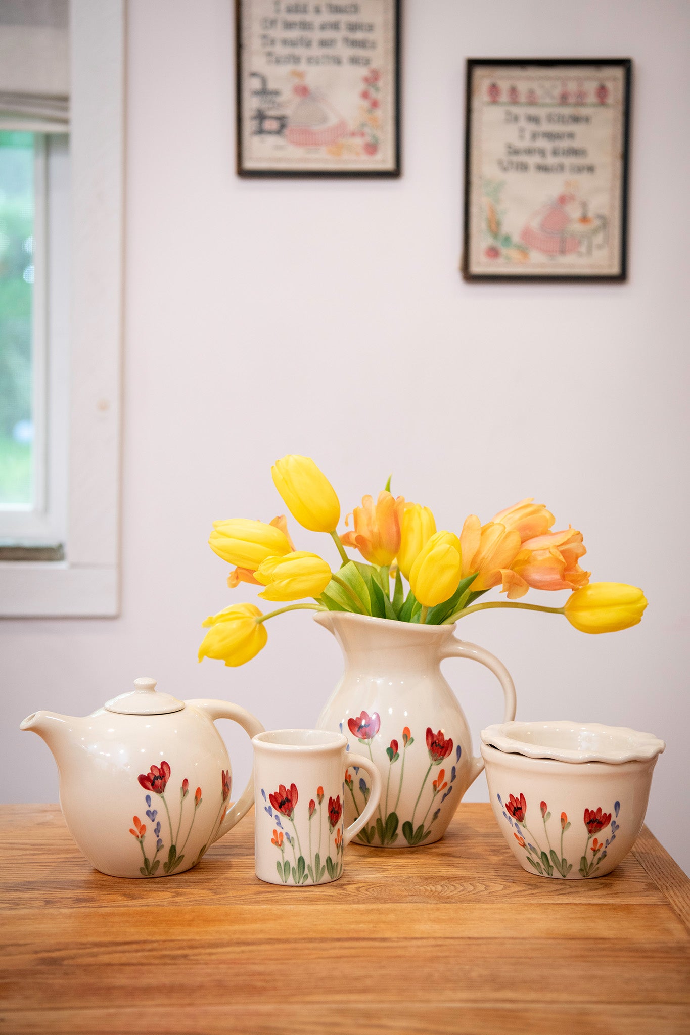 Red Poppy Carafe