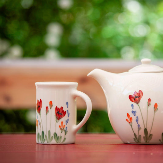 Red Poppy Cafe Mug