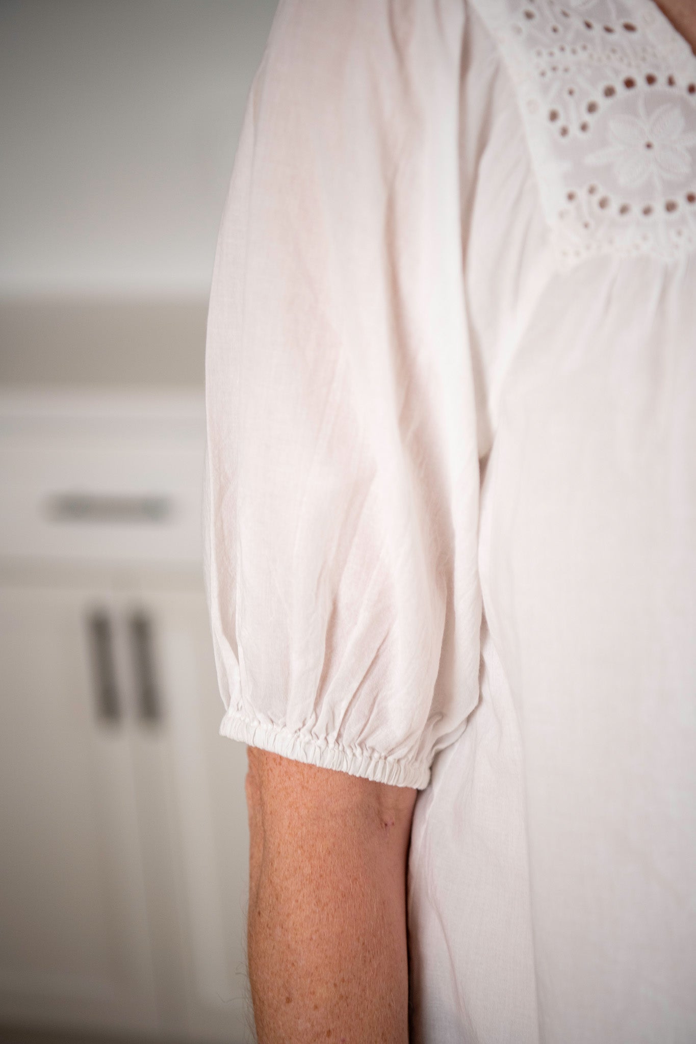 The Prairie Eyelet Everyday Blouse in White