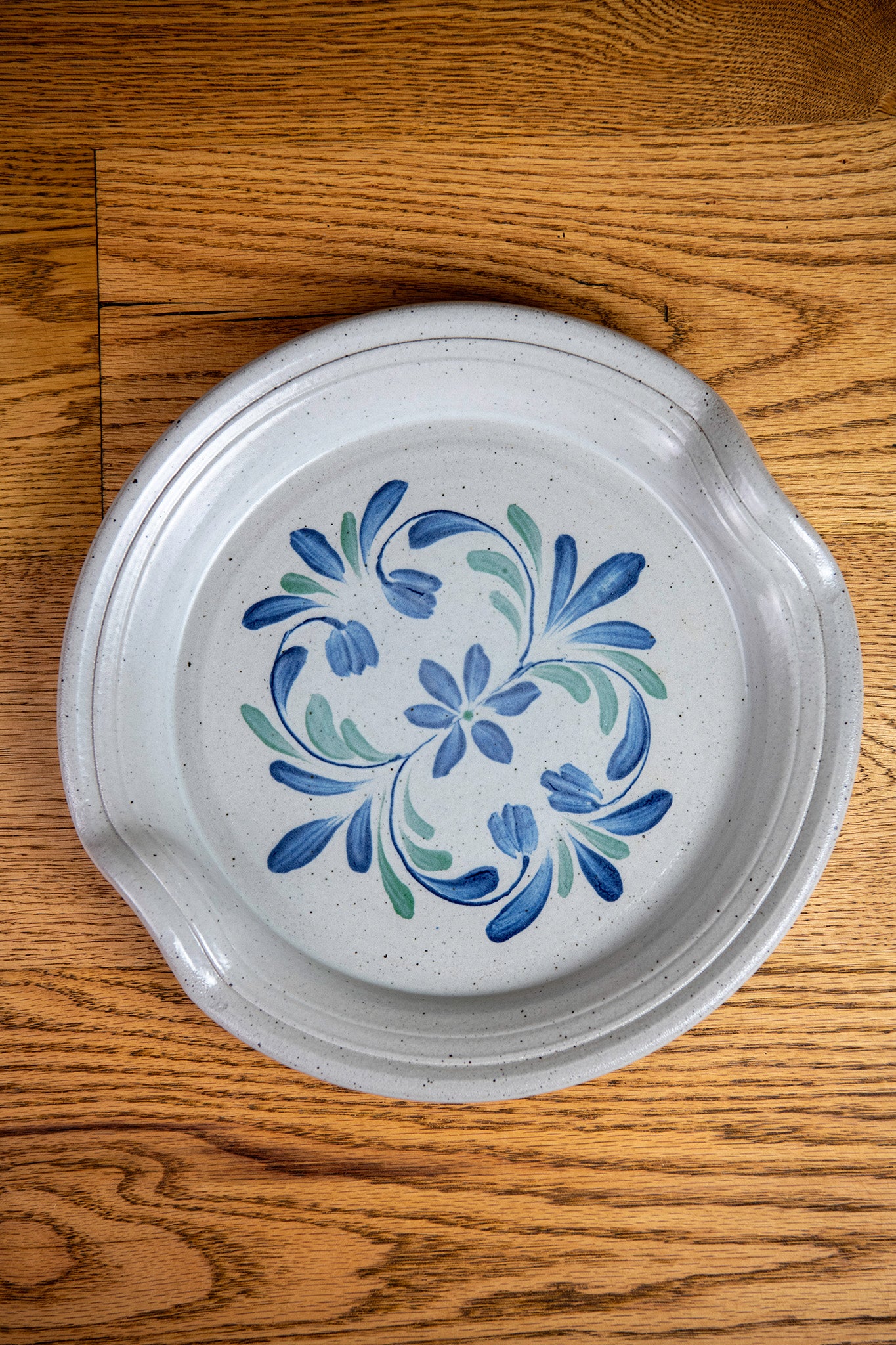 Prairie Floral Ceramic Handled Serving Platter