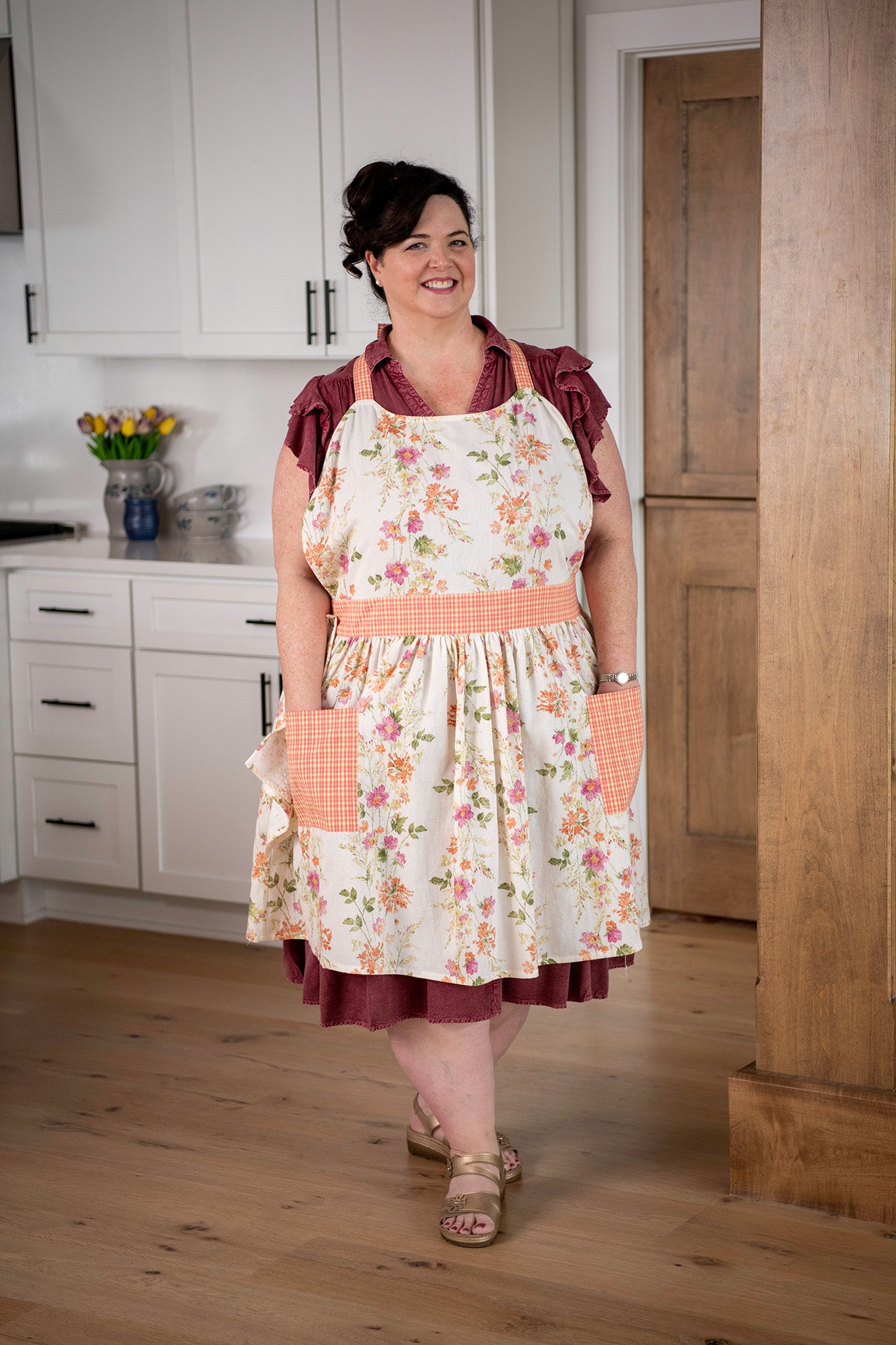 Prairie Flower Pastime Apron & Tea Towel Set