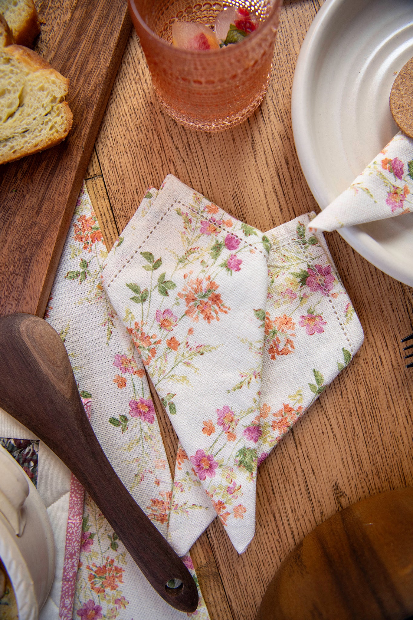 Prairie Flower Luncheon Napkins, Set of 4