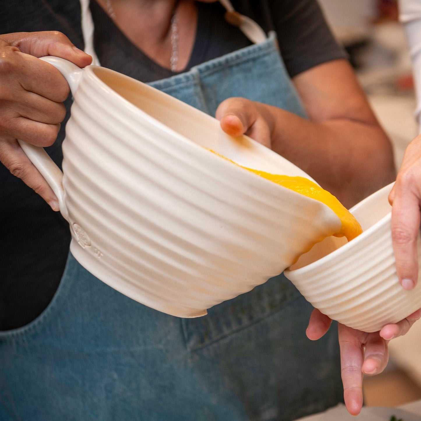 Prairie Linen Ridges Batter Bowl