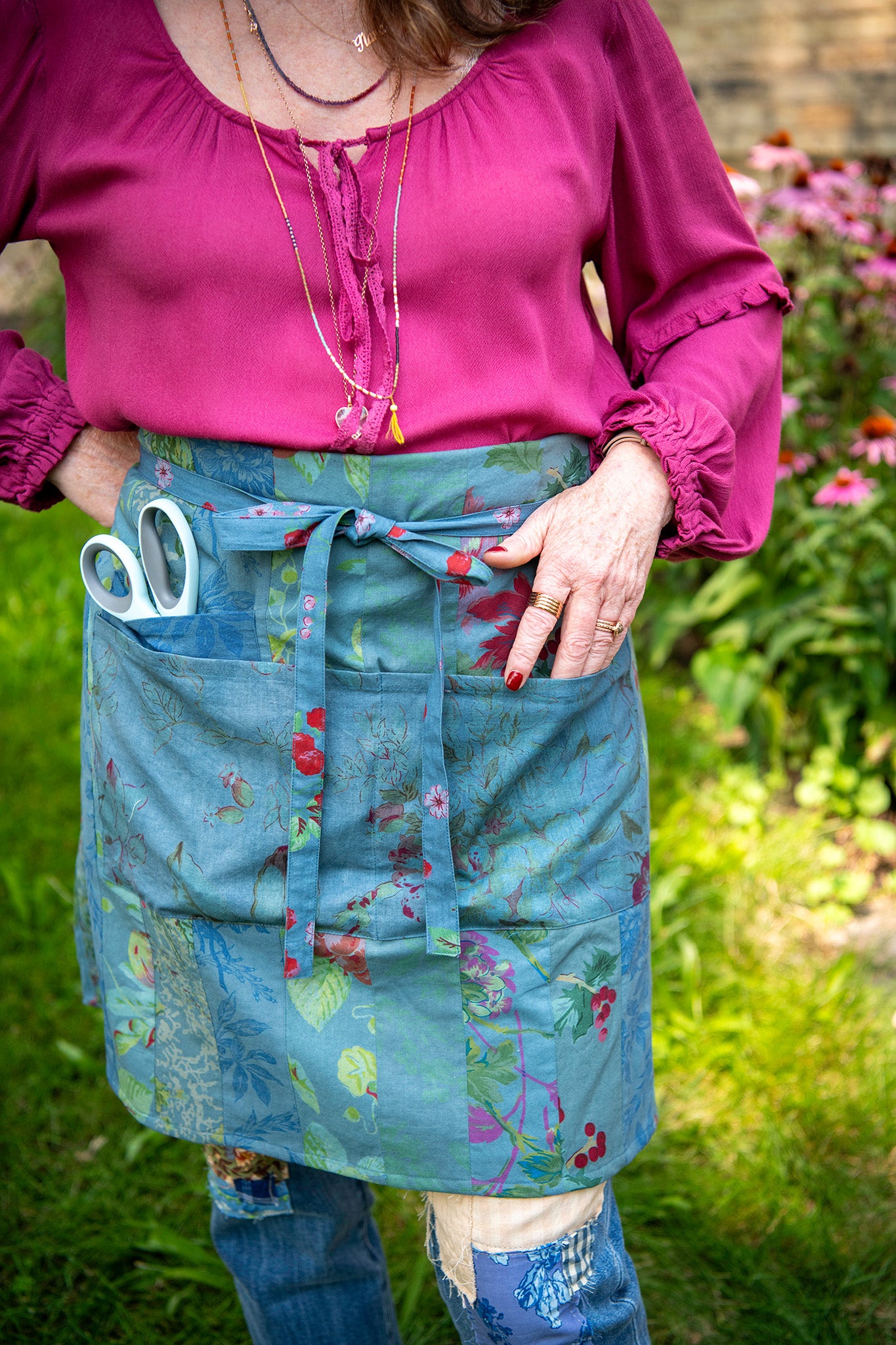 Remnant Patchwork Half Apron