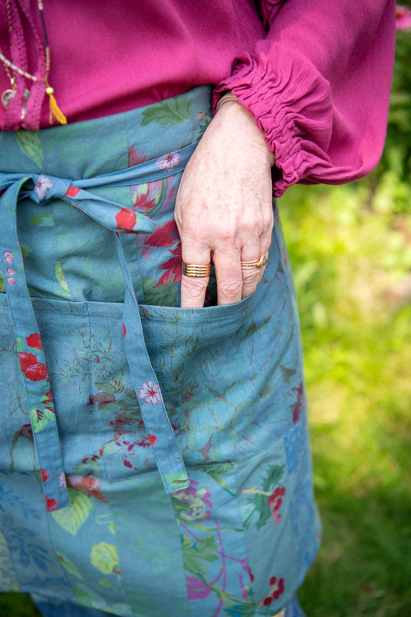 Remnant Patchwork Half Apron