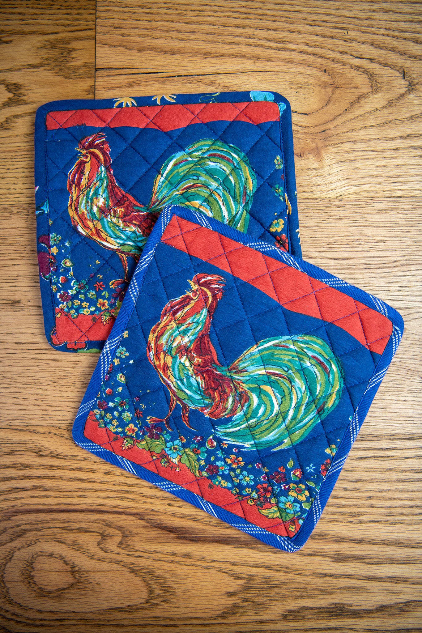 Rooster Potholders, Set of 2