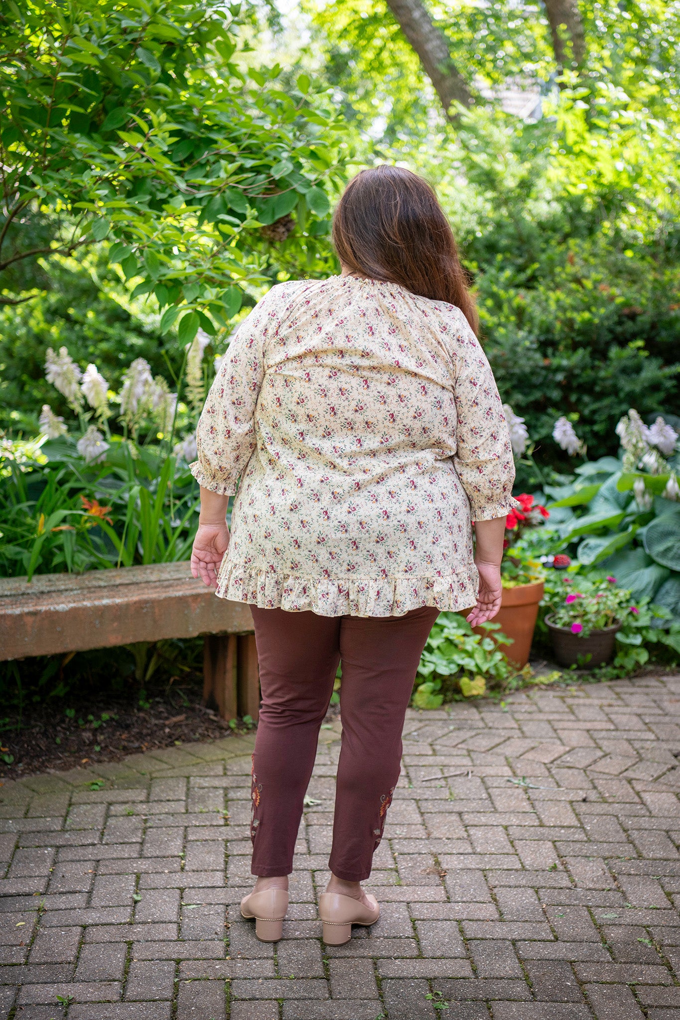 Rose Petal Blouse in Cornwall Ecru