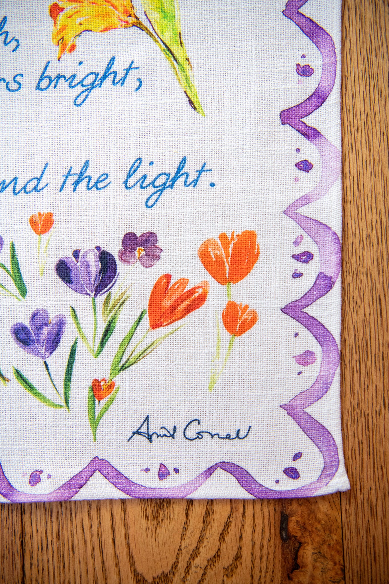 Spring Blooms Tea Towel