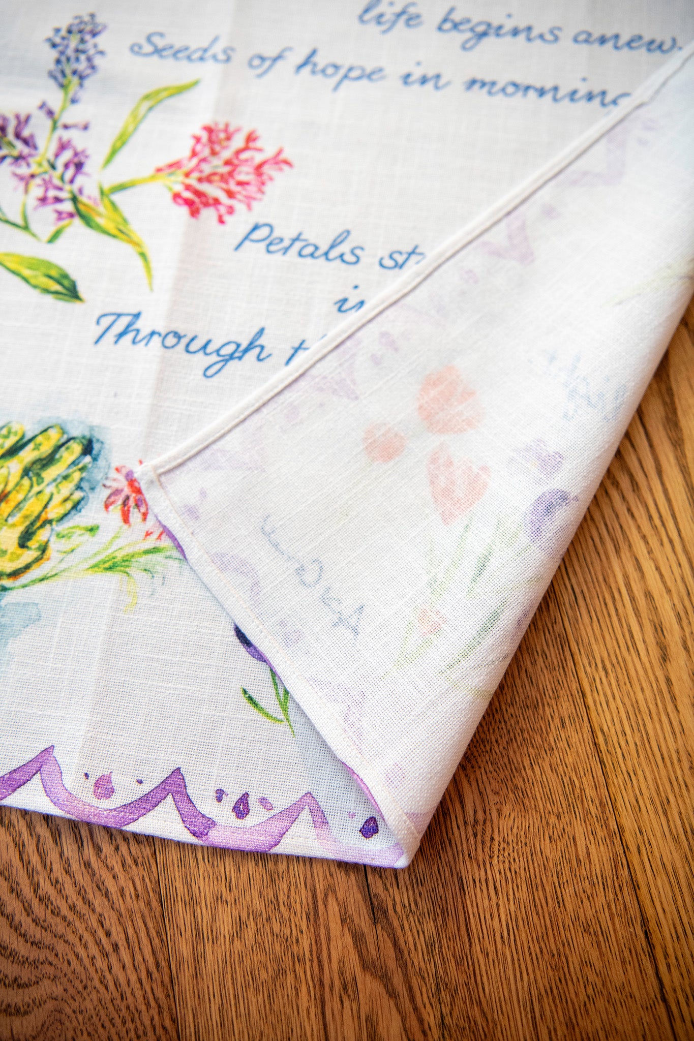 Spring Blooms Tea Towel