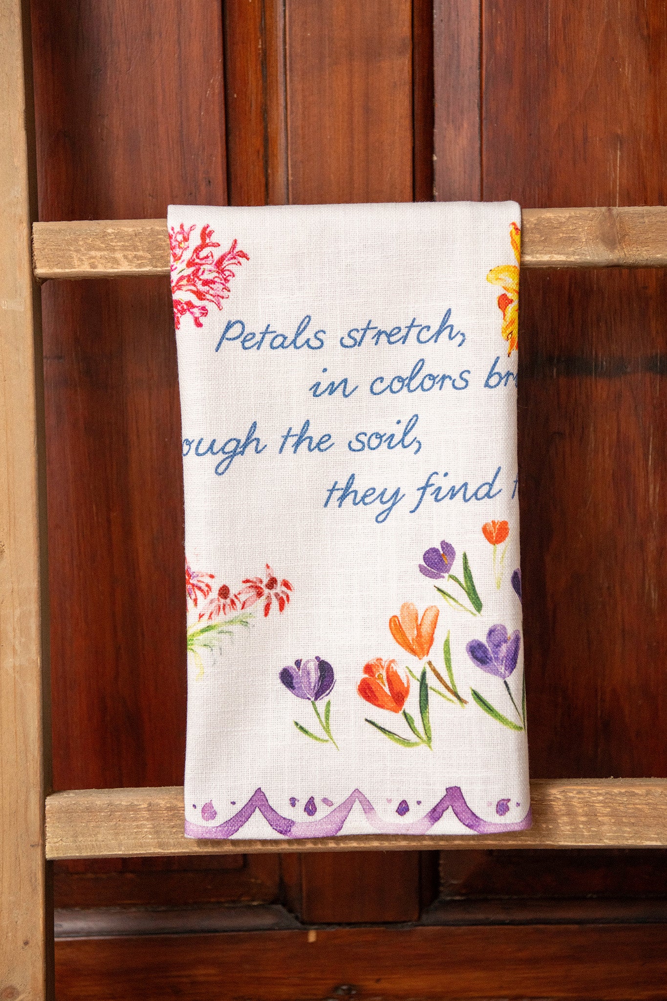 Spring Blooms Tea Towel