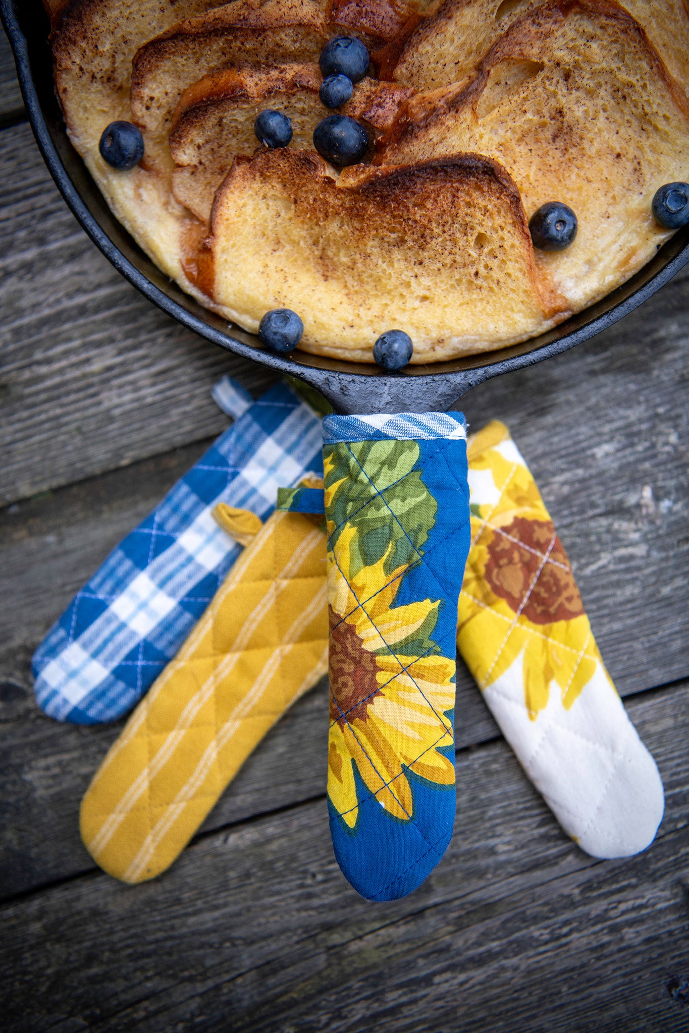 Sunflower Skillet Handles, Set of 4