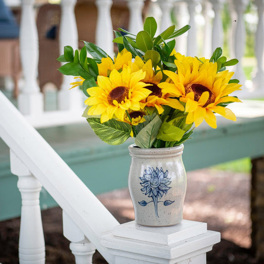 Here Comes the Sunflower Utensil Jar