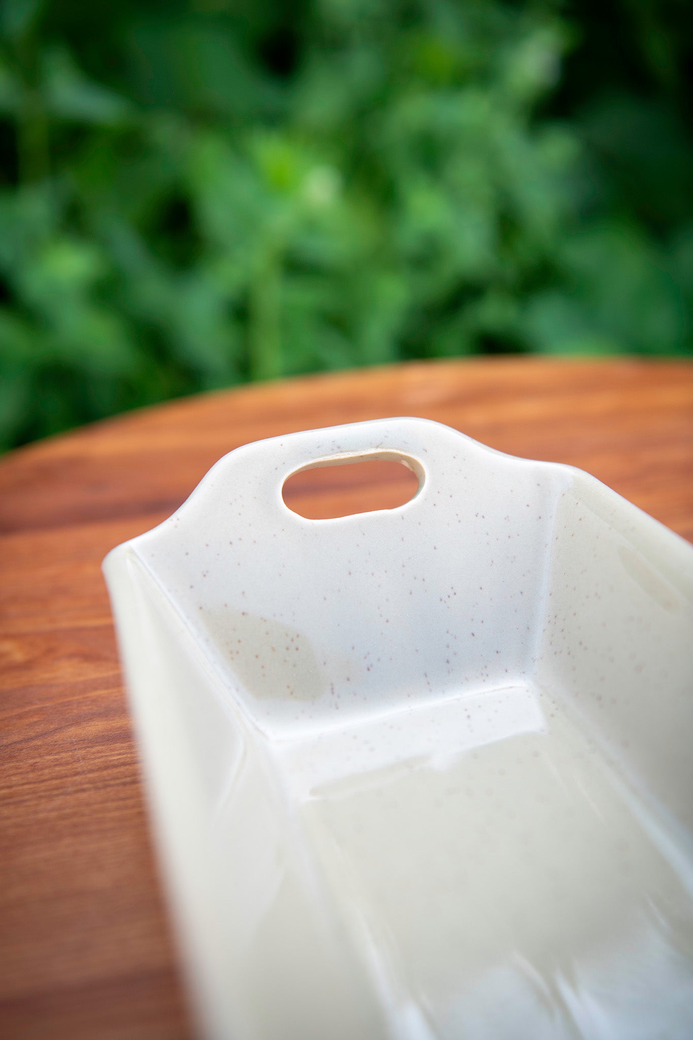 Ceramic Tapas Basket in Tuscan Olive