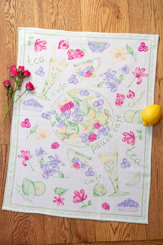 Tea Time Lover's Tea Towel