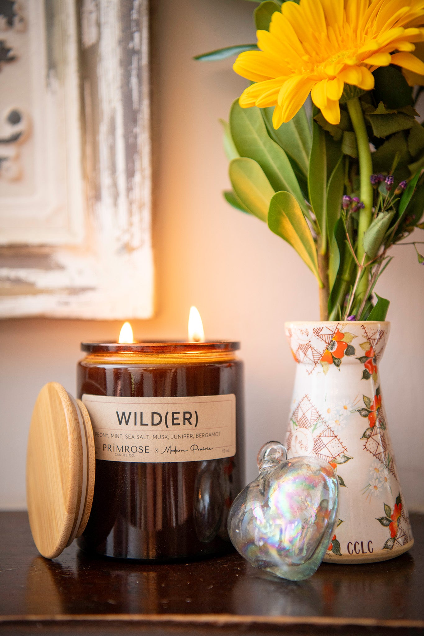 WILD(ER) Twin Flame Soy Candle