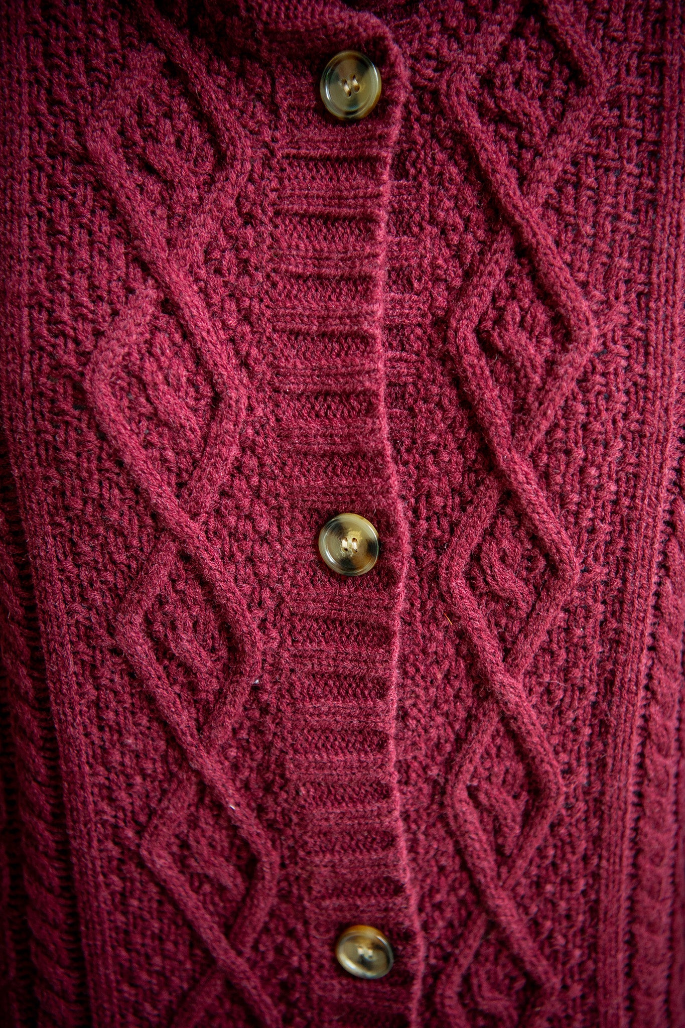 Woodland Cape Sweater in Wine